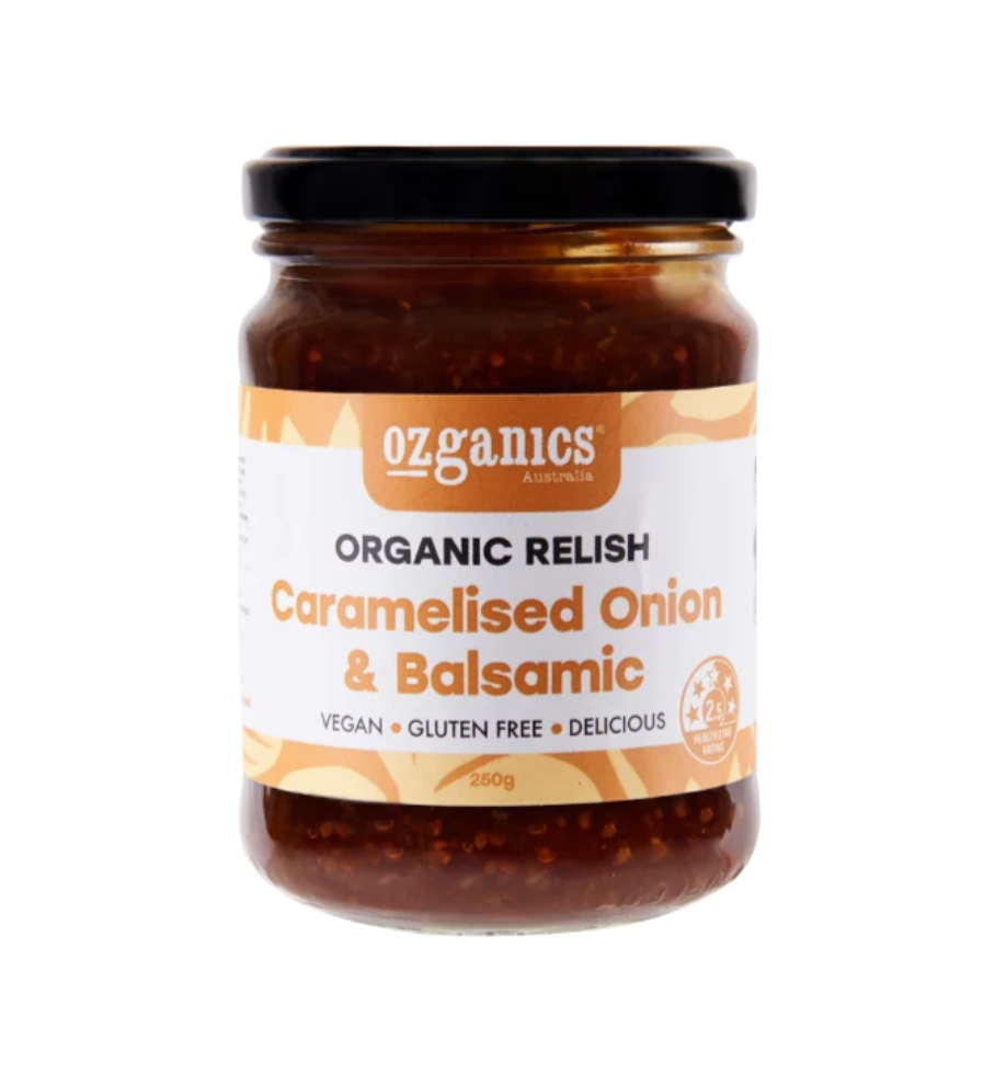 Ozganics - Organic Caramelised Onion & Balsamic Relish 250g