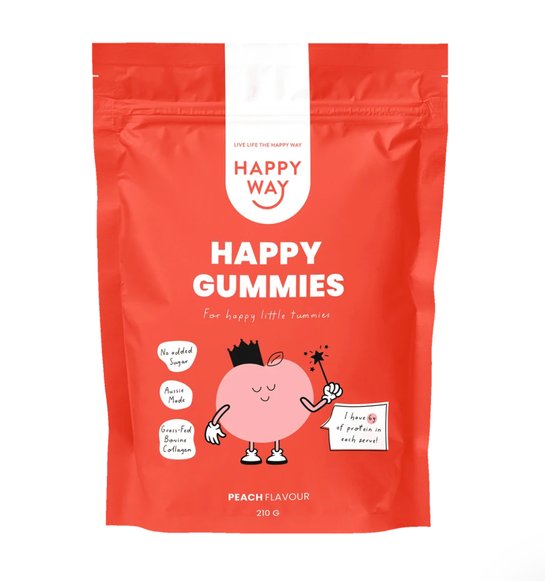 Happy Way - Peach Flavour Happy Gummies Mix 210g