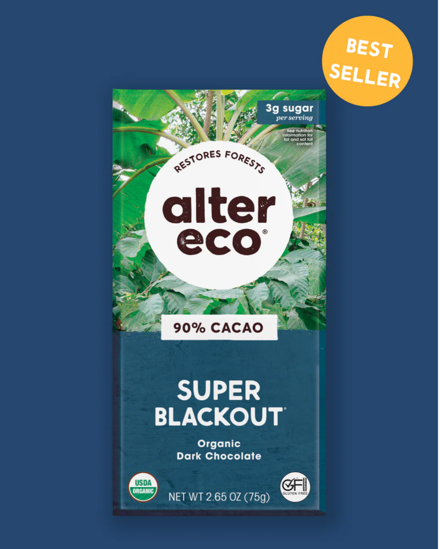 Alter Eco - Organic Super Blackout Dark Chocolate 80g