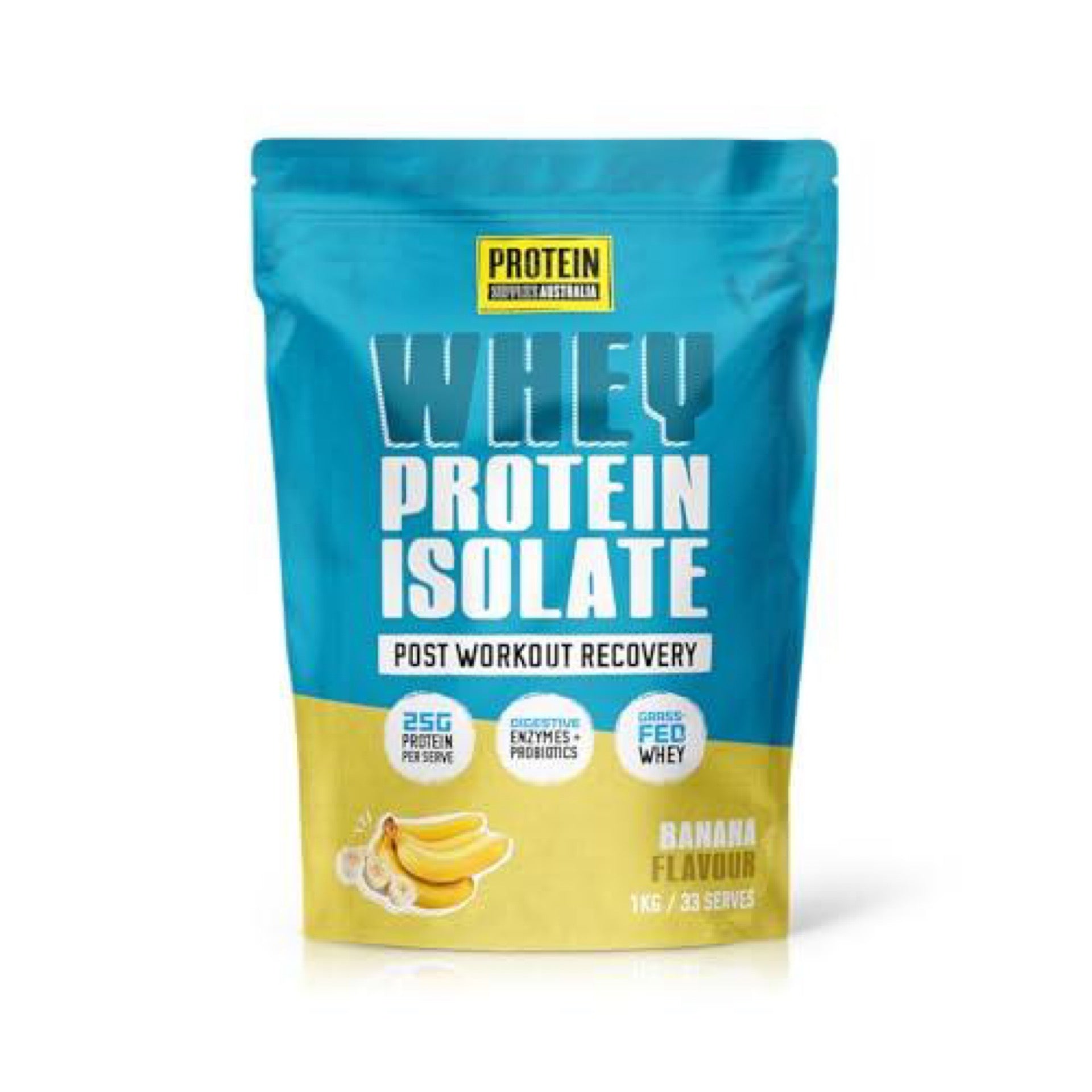 Protein Supplies Australia - Whey Protein Isolate Banana 1kg