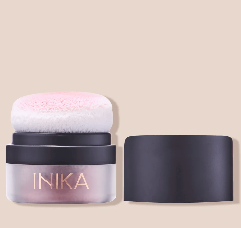 Inika Organic - Rosy Glow Mineral Blush Puff Pot