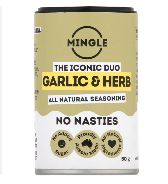 Mingle - The Iconic Duo Garlic and Herb Seasoning 50g