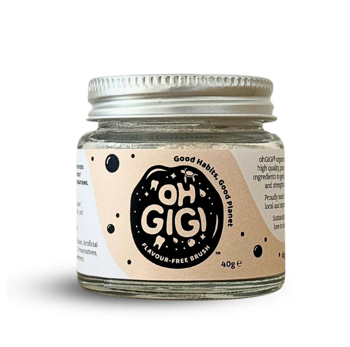 Ohgigi - Tooth Powder Flavour-Free Brush 40g