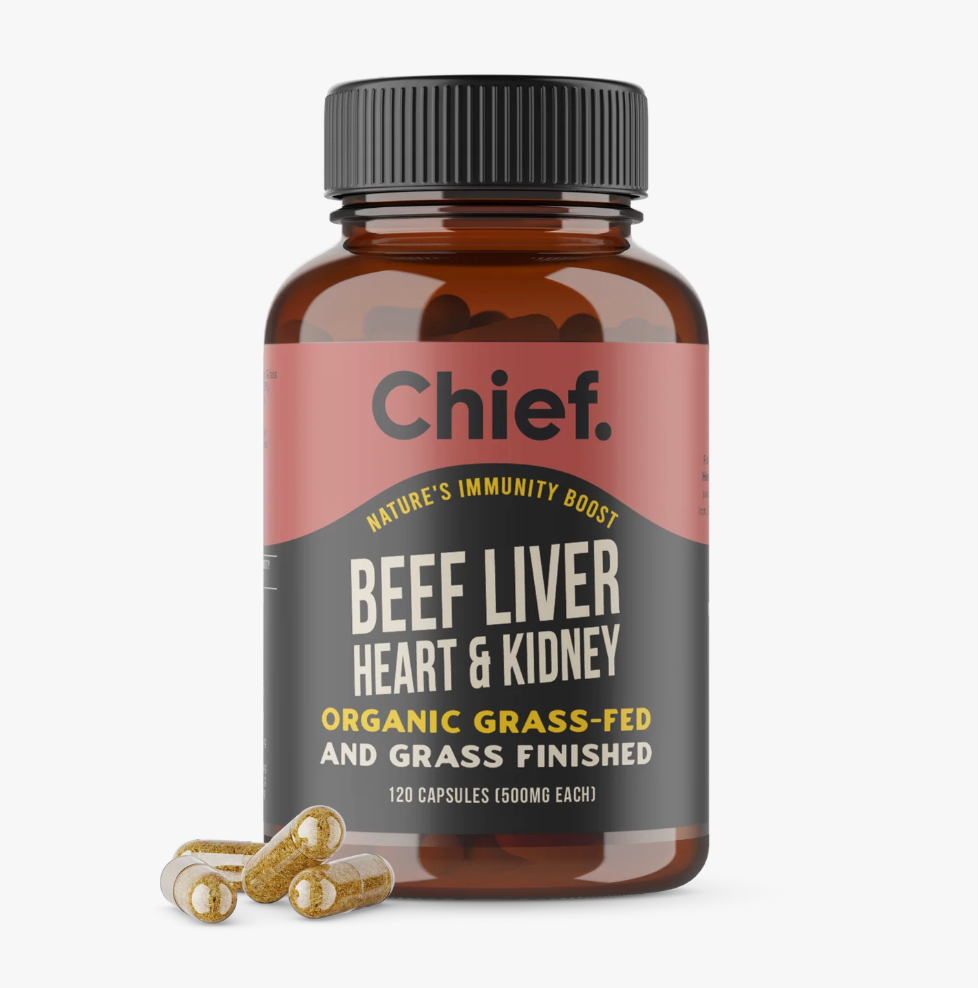 Chief Nutrition - Beef Liver, Heart & Kidney 120c