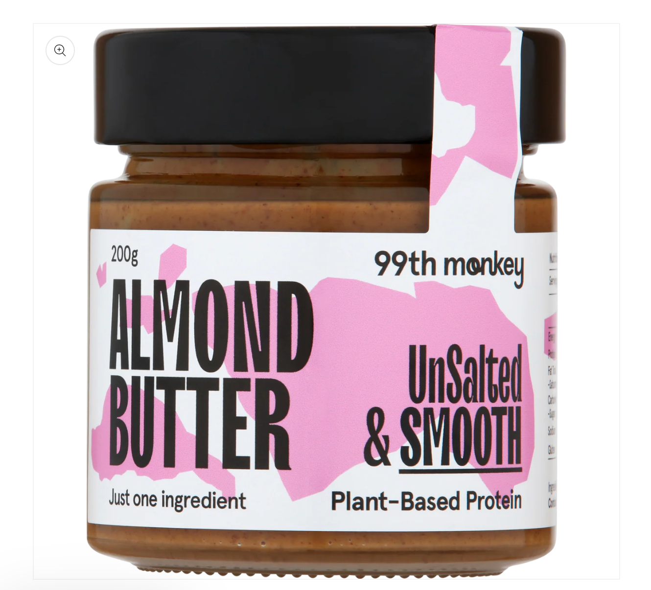 99th Monkey - Natural Almond Butter 200g