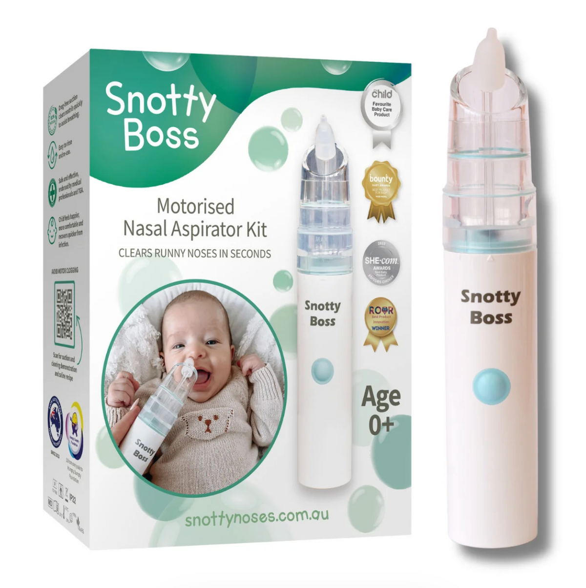 Snotty Noses Co - Snotty Boss Motorised Nasal Aspirator Kit