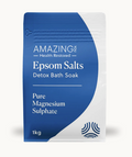 Amazing Oils - Pure Epsom Salts Detox Bath Soak 1kg