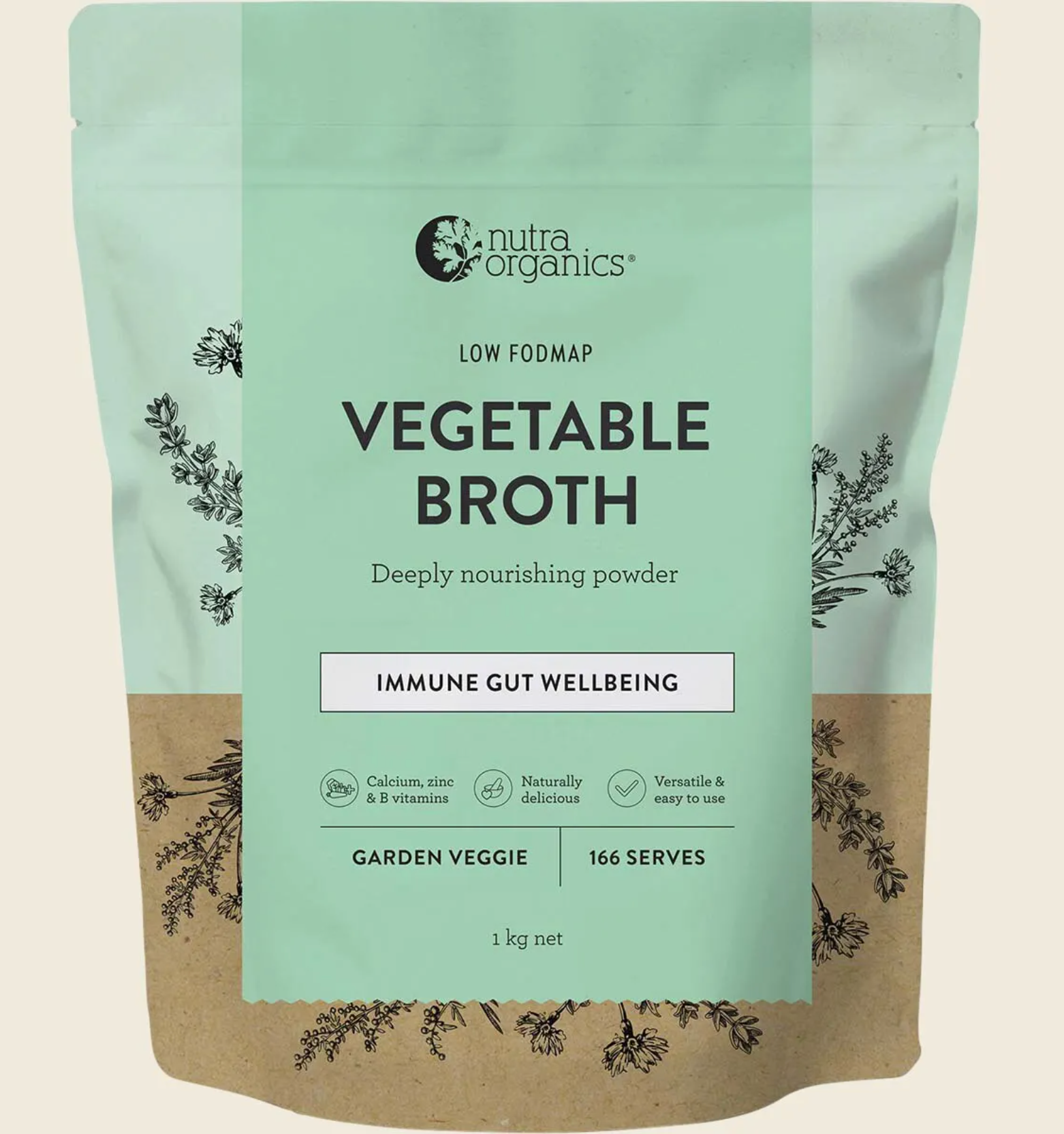Nutra Naturals - Vegetable Broth Garden Veggie 1kg